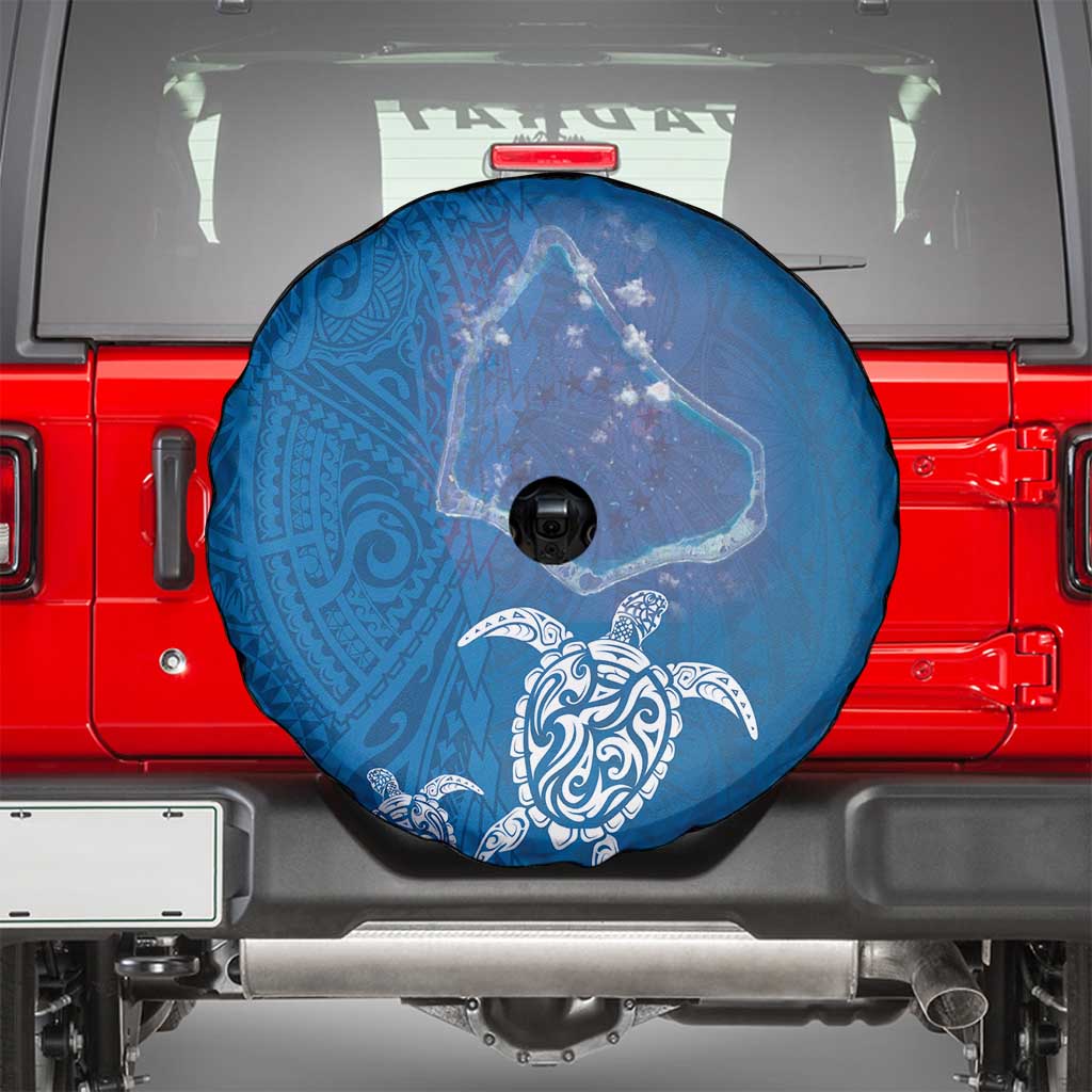 Cook Islands Manihiki Atoll Spare Tire Cover Maori Turtle and Polynesian Pattern