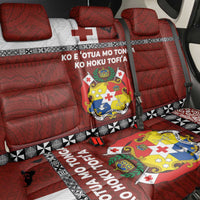 Tongan Culture Back Car Seat Cover Ngatu Art Tattoo and Emblem of Tonga LT03 - Polynesian Pride