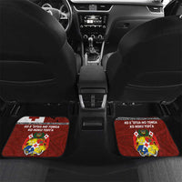Tongan Culture Car Mats Ngatu Art Tattoo and Emblem of Tonga LT03 Set 2pcs - Back Red - Polynesian Pride