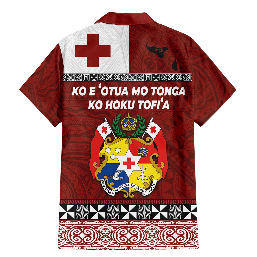 Tongan Culture Family Matching Mermaid Dress and Hawaiian Shirt Ngatu Art Tattoo and Emblem of Tonga LT03 - Polynesian Pride