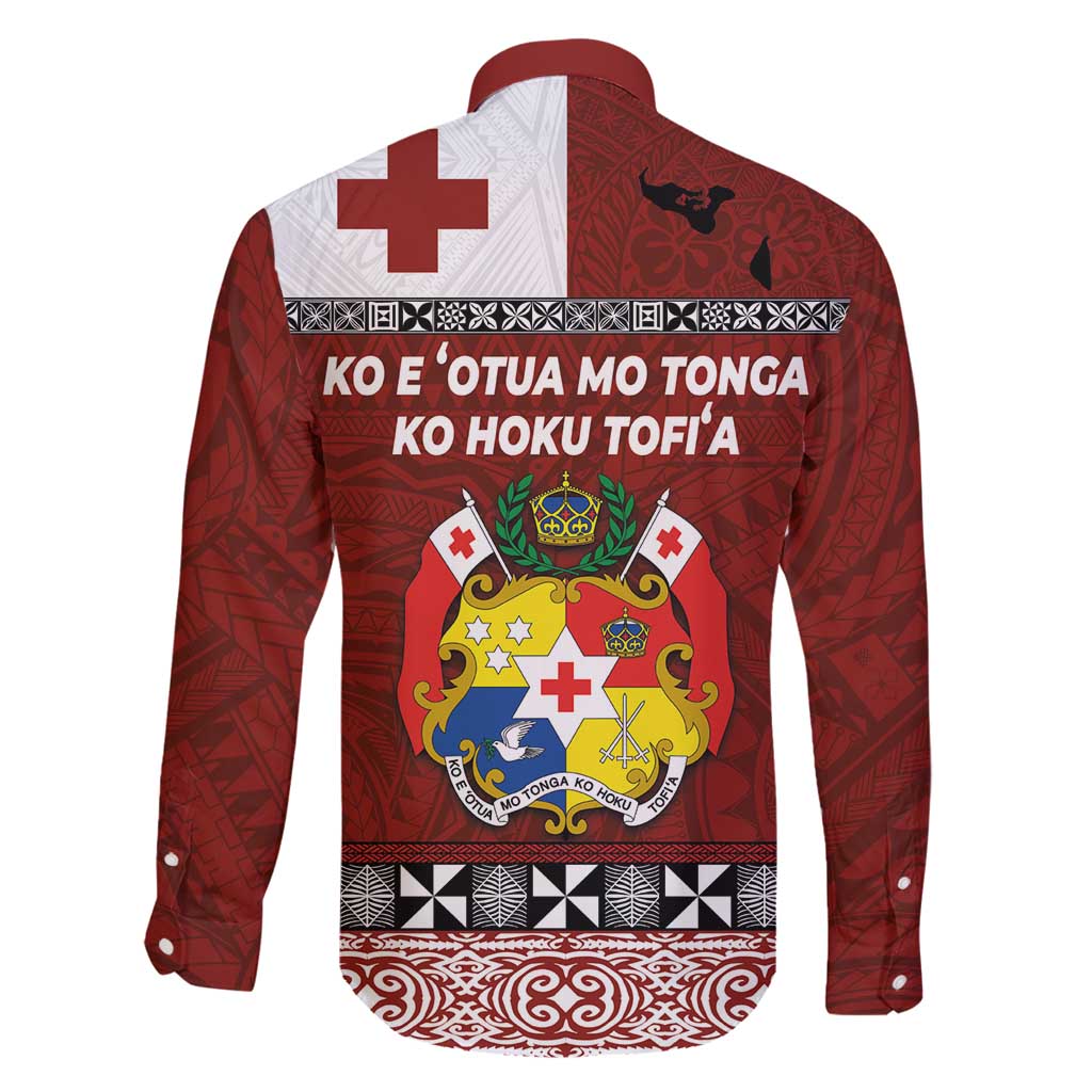 Tongan Culture Family Matching Puletasi and Hawaiian Shirt Ngatu Art Tattoo and Emblem of Tonga LT03 - Polynesian Pride