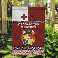 Tongan Culture Garden Flag Ngatu Art Tattoo and Emblem of Tonga LT03 Garden Flag Red - Polynesian Pride