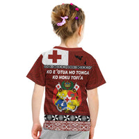 Tongan Culture Kid T Shirt Ngatu Art Tattoo and Emblem of Tonga LT03 - Polynesian Pride
