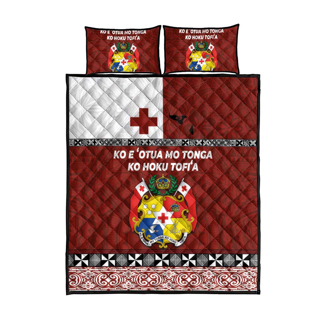 Tongan Culture Quilt Bed Set Ngatu Art Tattoo and Emblem of Tonga LT03 - Polynesian Pride