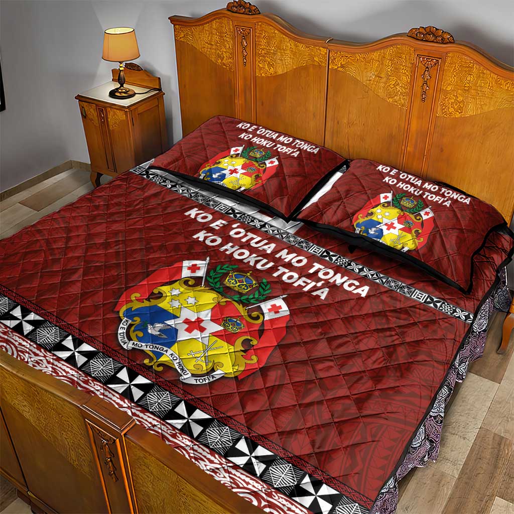 Tongan Culture Quilt Bed Set Ngatu Art Tattoo and Emblem of Tonga LT03 - Polynesian Pride
