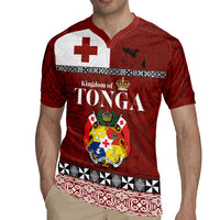 Tongan Culture Rugby Jersey Ngatu Art Tattoo and Emblem of Tonga LT03 - Polynesian Pride