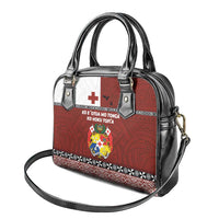 Tongan Culture Shoulder Handbag Ngatu Art Tattoo and Emblem of Tonga LT03 - Polynesian Pride