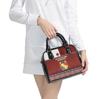 Tongan Culture Shoulder Handbag Ngatu Art Tattoo and Emblem of Tonga LT03 - Polynesian Pride