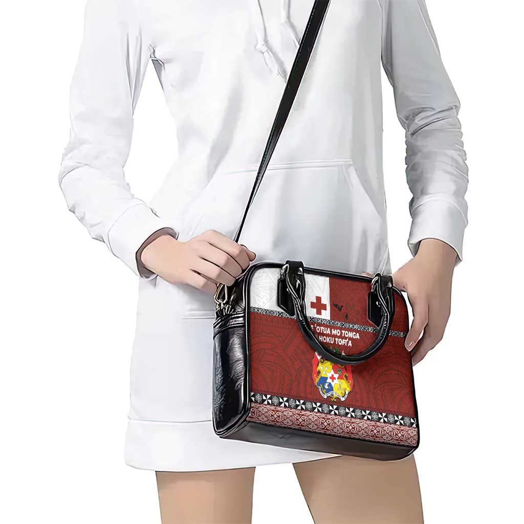 Tongan Culture Shoulder Handbag Ngatu Art Tattoo and Emblem of Tonga LT03 - Polynesian Pride