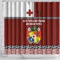 Tongan Culture Shower Curtain Ngatu Art Tattoo and Emblem of Tonga LT03 - Polynesian Pride