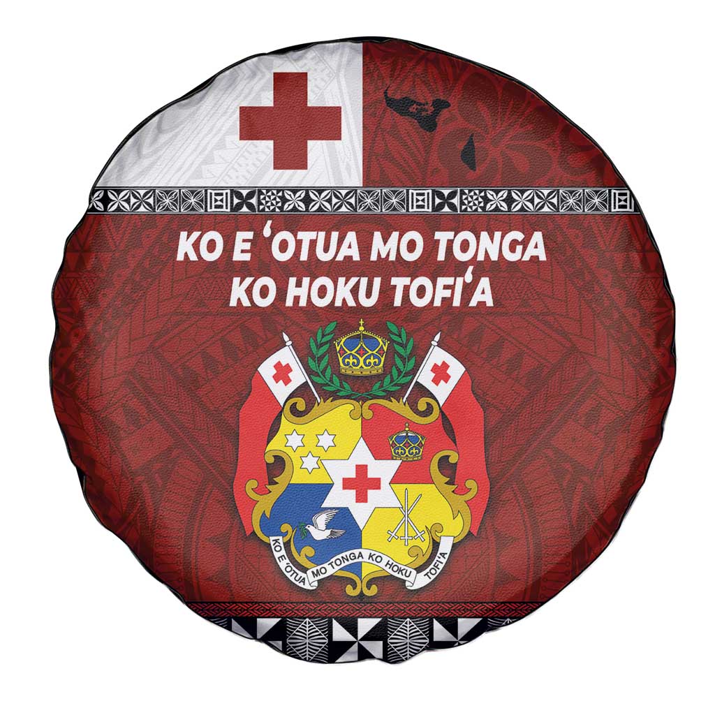Tongan Culture Spare Tire Cover Ngatu Art Tattoo and Emblem of Tonga LT03 - Polynesian Pride