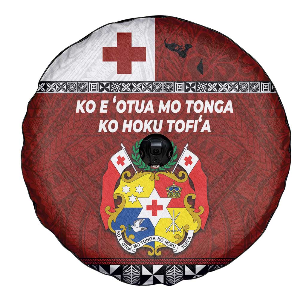 Tongan Culture Spare Tire Cover Ngatu Art Tattoo and Emblem of Tonga LT03 - Polynesian Pride