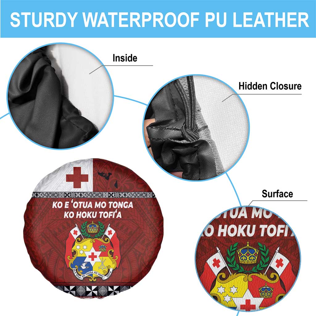 Tongan Culture Spare Tire Cover Ngatu Art Tattoo and Emblem of Tonga LT03 - Polynesian Pride