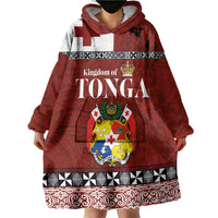 Tongan Culture Wearable Blanket Hoodie Ngatu Art Tattoo and Emblem of Tonga LT03 - Polynesian Pride