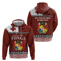 Tongan Culture Zip Hoodie Ngatu Art Tattoo and Emblem of Tonga LT03 - Polynesian Pride