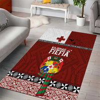 Tongan Christmas Area Rug Kilisimasi Fiefia with Ngatu Art Tattoo LT03 - Polynesian Pride
