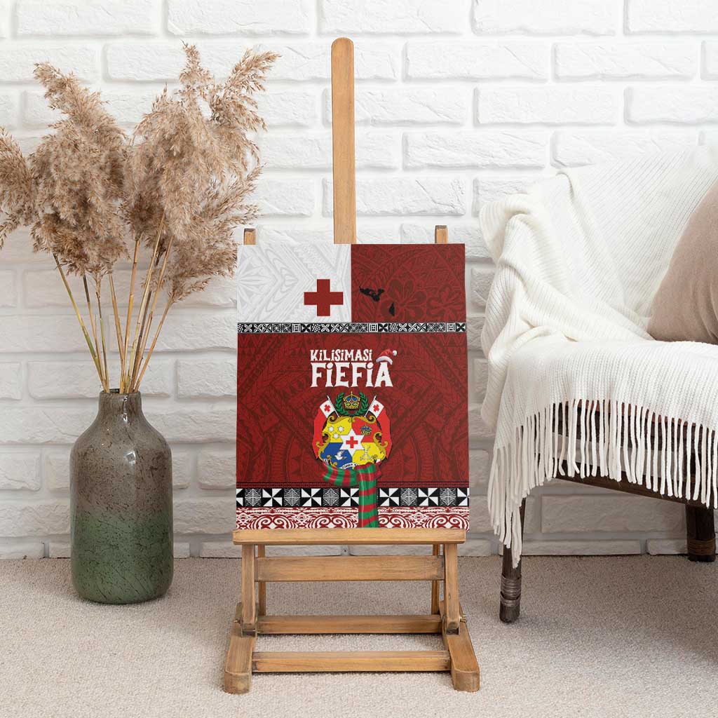 Tongan Christmas Canvas Wall Art Kilisimasi Fiefia with Ngatu Art Tattoo LT03 - Polynesian Pride