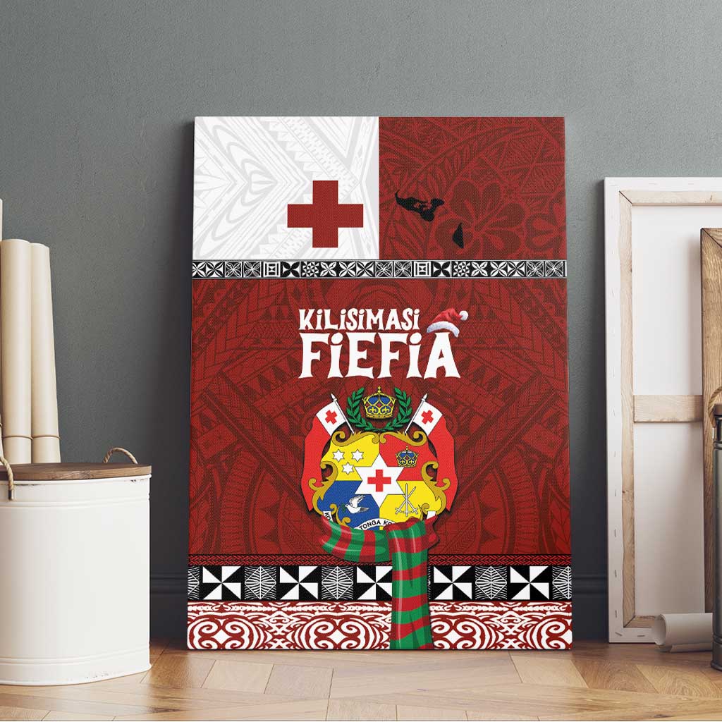 Tongan Christmas Canvas Wall Art Kilisimasi Fiefia with Ngatu Art Tattoo LT03 - Polynesian Pride