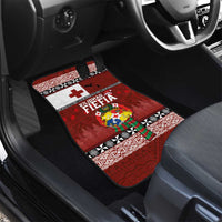 Tongan Christmas Car Mats Kilisimasi Fiefia with Ngatu Art Tattoo LT03 - Polynesian Pride