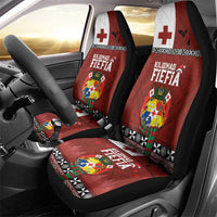 Tongan Christmas Car Seat Cover Kilisimasi Fiefia with Ngatu Art Tattoo LT03 - Polynesian Pride