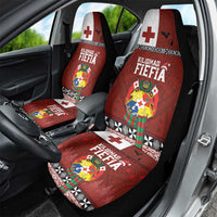 Tongan Christmas Car Seat Cover Kilisimasi Fiefia with Ngatu Art Tattoo LT03 - Polynesian Pride