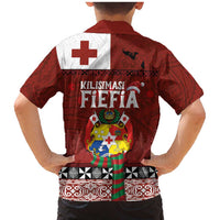 Tongan Christmas Family Matching Mermaid Dress and Hawaiian Shirt Kilisimasi Fiefia with Ngatu Art Tattoo LT03 - Polynesian Pride