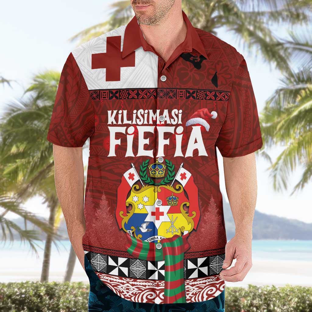 Tongan Christmas Hawaiian Shirt Kilisimasi Fiefia with Ngatu Art Tattoo LT03 - Polynesian Pride
