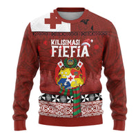 Tongan Christmas Ugly Christmas Sweater Kilisimasi Fiefia with Ngatu Art Tattoo LT03 - Polynesian Pride