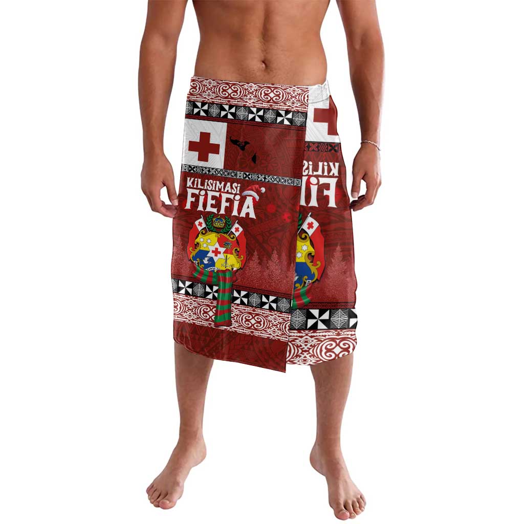 Tongan Christmas Lavalava Kilisimasi Fiefia with Ngatu Art Tattoo LT03 Red - Polynesian Pride