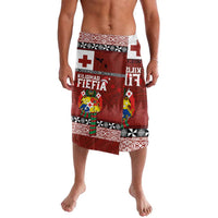 Tongan Christmas Lavalava Kilisimasi Fiefia with Ngatu Art Tattoo LT03 Red - Polynesian Pride