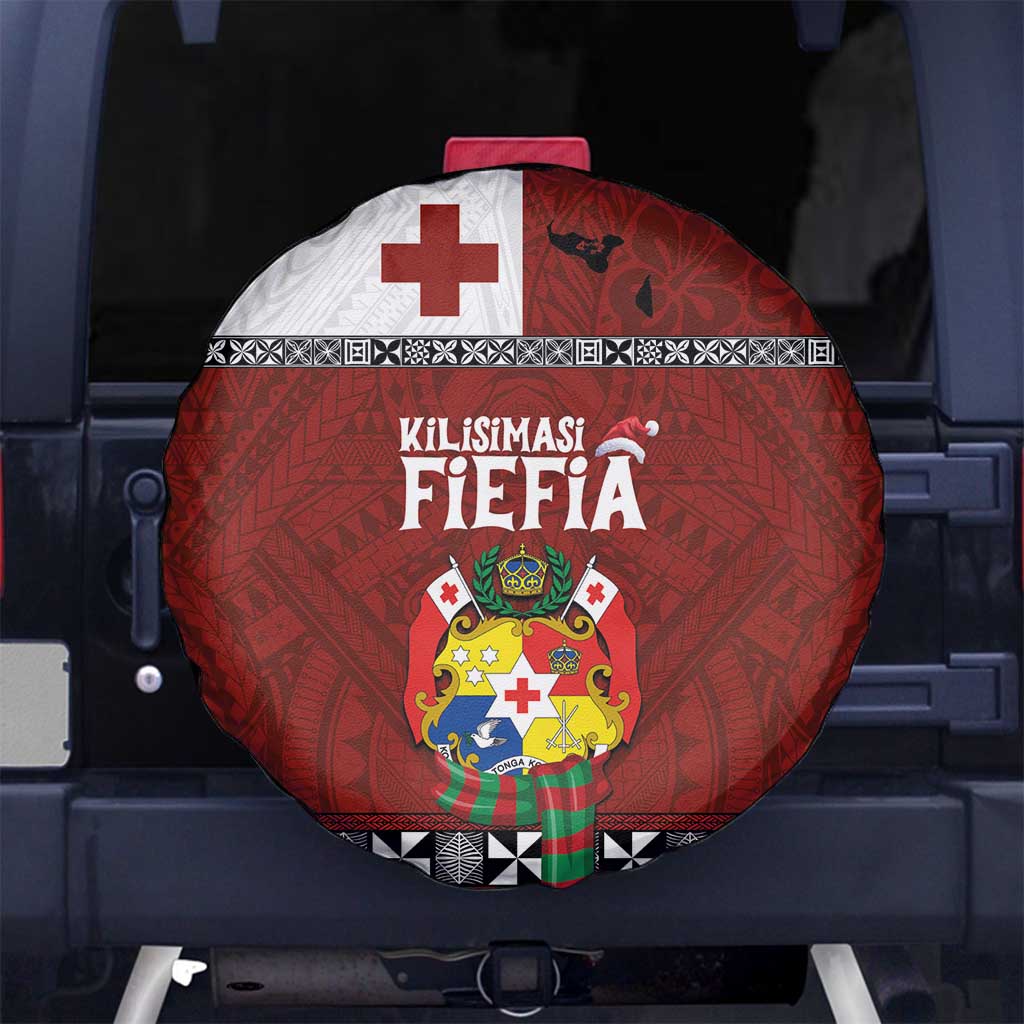 Tongan Christmas Spare Tire Cover Kilisimasi Fiefia with Ngatu Art Tattoo LT03 - Polynesian Pride