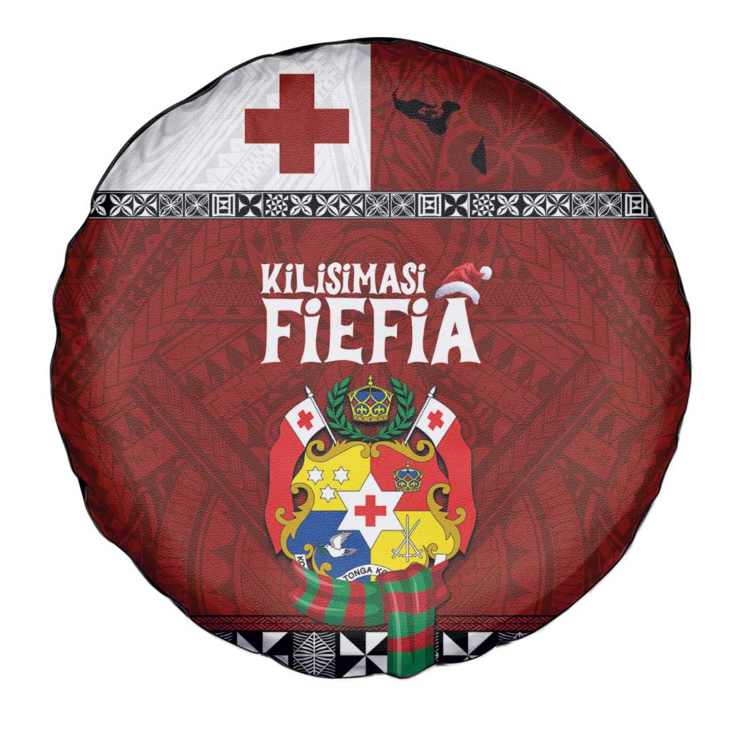 Tongan Christmas Spare Tire Cover Kilisimasi Fiefia with Ngatu Art Tattoo LT03 - Polynesian Pride
