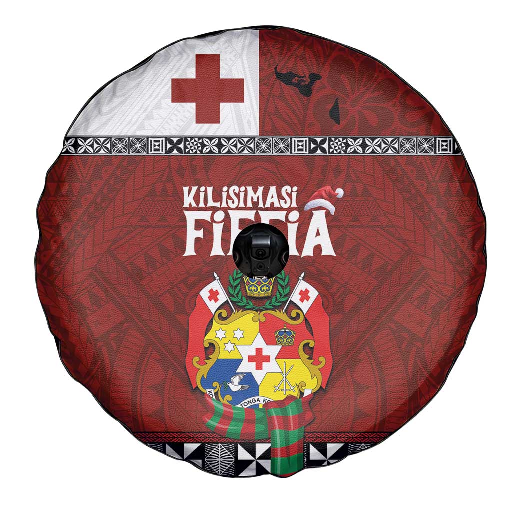 Tongan Christmas Spare Tire Cover Kilisimasi Fiefia with Ngatu Art Tattoo LT03 - Polynesian Pride