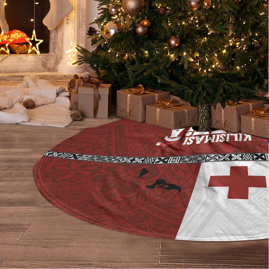 Tongan Christmas Tree Skirt Kilisimasi Fiefia with Ngatu Art Tattoo LT03 - Polynesian Pride