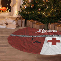 Tongan Christmas Tree Skirt Kilisimasi Fiefia with Ngatu Art Tattoo LT03 - Polynesian Pride