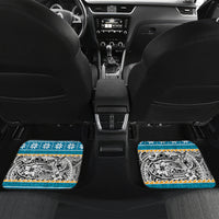 Custom Hawaii Mele Kalikimaka Car Mats Funny Santa and Coconut Mix Kakau Pattern LT03 - Polynesian Pride