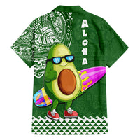 Hawaii Family Matching Short Sleeve Bodycon Dress and Hawaiian Shirt Aloha Funny Avocado Mix Kakau Hawaiian Tribal LT03 - Polynesian Pride