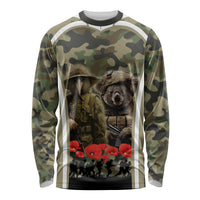 New Zealand and Australia ANZAC Day Long Sleeve Shirt Koala and Kiwi Bird Soldier Gallipoli Camouflage Style LT03 Unisex Green - Polynesian Pride
