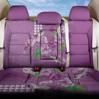 Hawaii Aloha Turtle Hibiscus and Leaves Back Car Seat Cover with Polynesian and Kakau Tattoos Lilac Color LT03 One Size Purple - Polynesian Pride