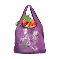 Hawaii Aloha Turtle Hibiscus and Leaves Grocery Bag with Polynesian and Kakau Tattoos Lilac Color LT03 1-pack One Size Purple - Polynesian Pride