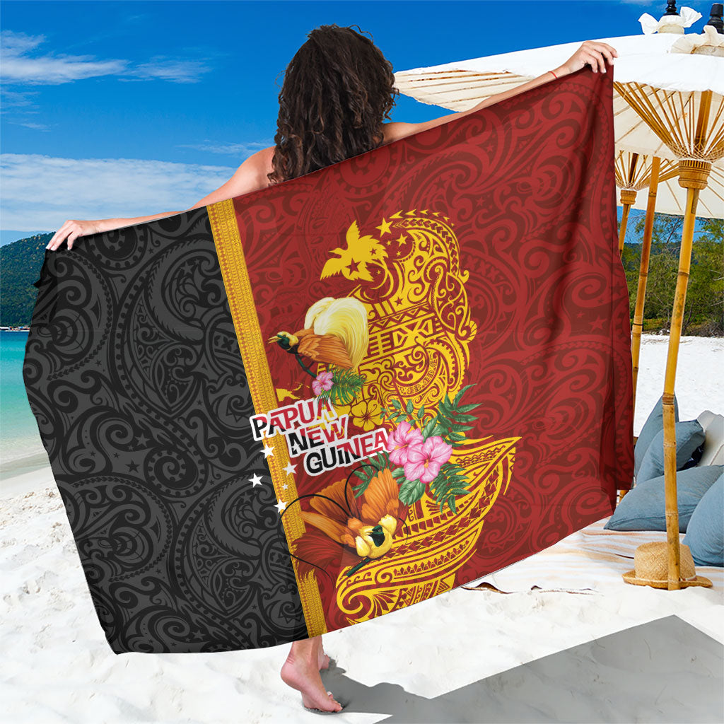 Papua New Guinea Independence Day Sarong Birds-of-Paradise Melanesian Tattoos Tropical Plants