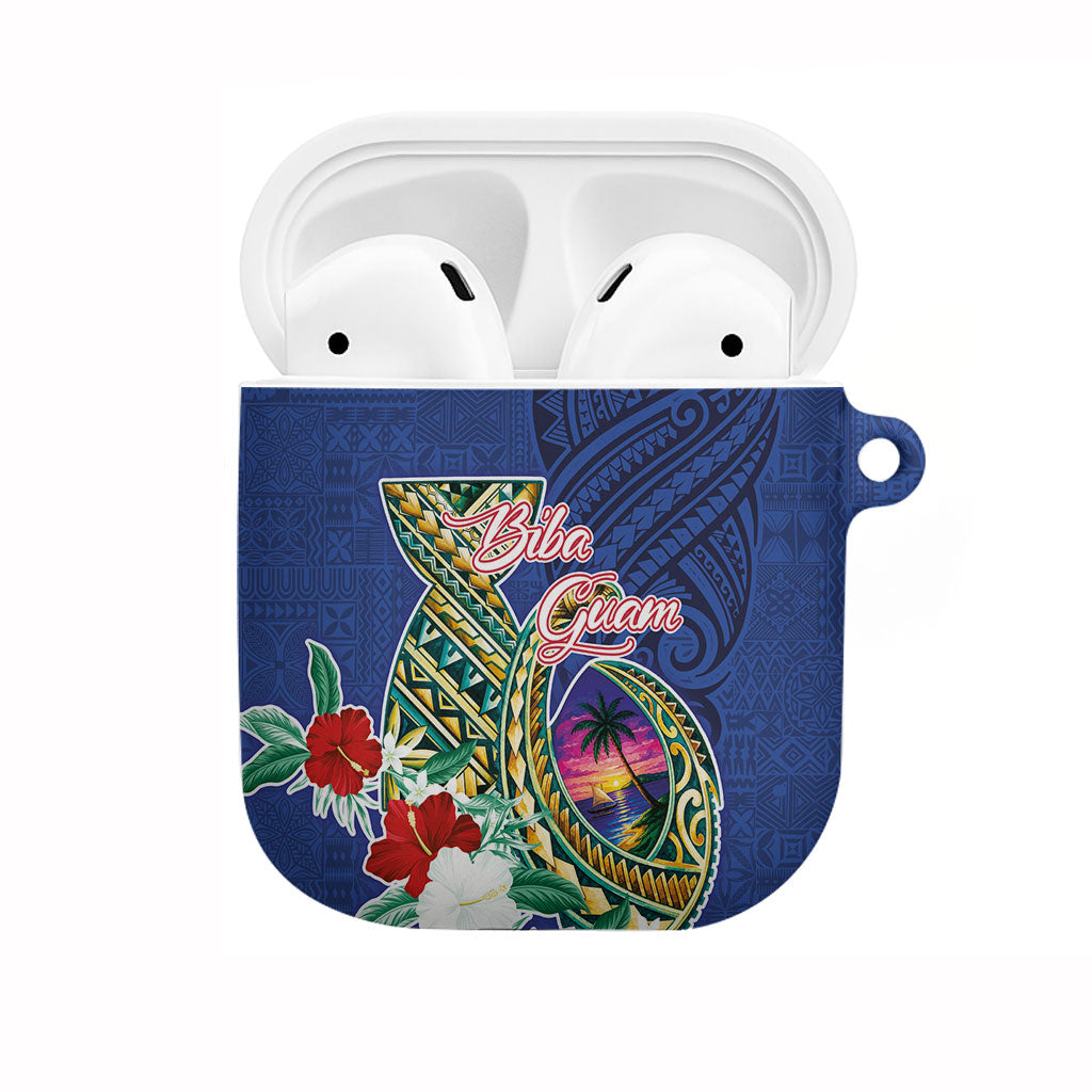 Guam Chamorro AirPods Case Tribal Latte Stone and Seal Artwork Polynesian Patterns LT03 Multicolor - Polynesian Pride