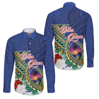 Guam Chamorro Family Matching Mermaid Dress and Hawaiian Shirt Tribal Latte Stone and Seal Artwork Polynesian Patterns