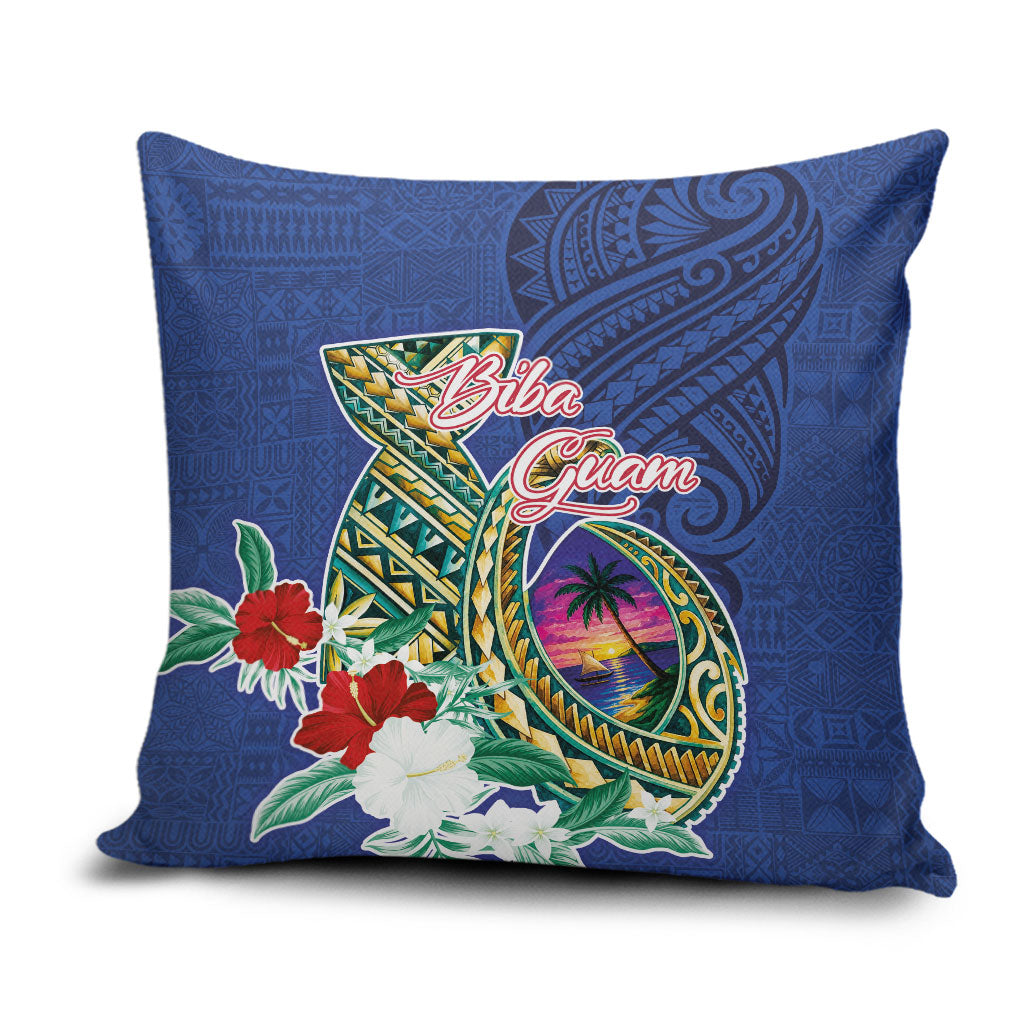 Guam Chamorro Pillow Cover Tribal Latte Stone and Seal Artwork Polynesian Patterns LT03 Multicolor - Polynesian Pride