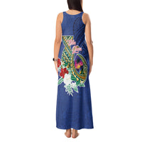 Guam Chamorro Tank Maxi Dress Tribal Latte Stone and Seal Artwork Polynesian Patterns