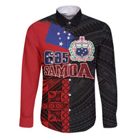 Personalised Samoa 685 Family Matching Summer Maxi Dress and Hawaiian Shirt Siapo Pattern and Samoa Flag Design