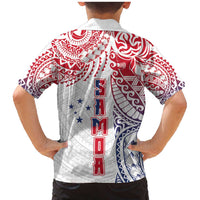 Samoa 685 Art Traditional Tattoo Pattern Family Matching Mermaid Dress and Hawaiian Shirt Gradient Color LT03 - Polynesian Pride