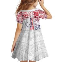 Samoa 685 Art Traditional Tattoo Pattern Family Matching Short Sleeve Bodycon Dress and Hawaiian Shirt Gradient Color LT03 - Polynesian Pride