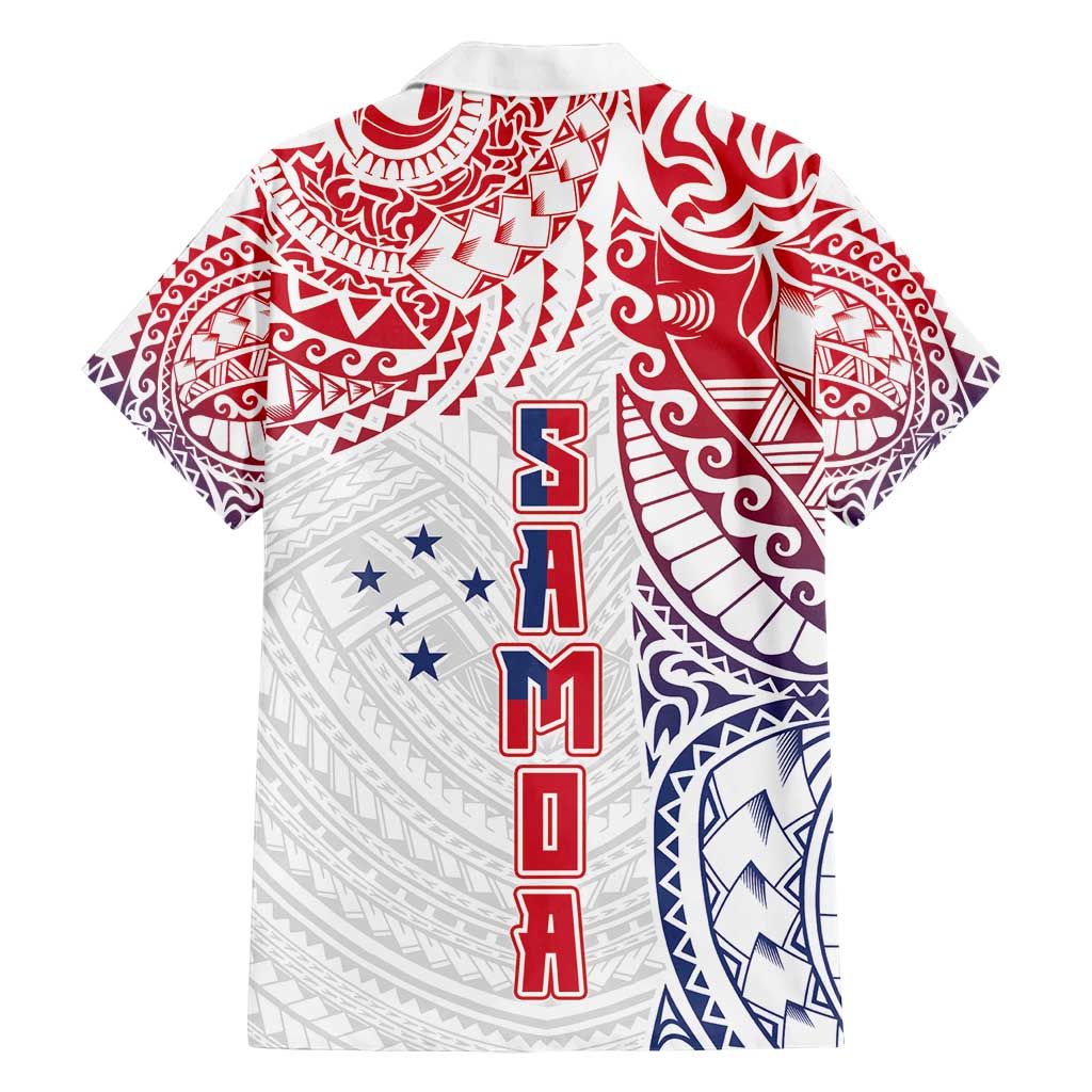 Samoa 685 Art Traditional Tattoo Pattern Family Matching Tank Maxi Dress and Hawaiian Shirt Gradient Color