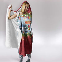 New Zealand Merry Christmas Hooded Blanket Maori Animals, Koru Tattoo - Red Xmas Style LT03 - Polynesian Pride
